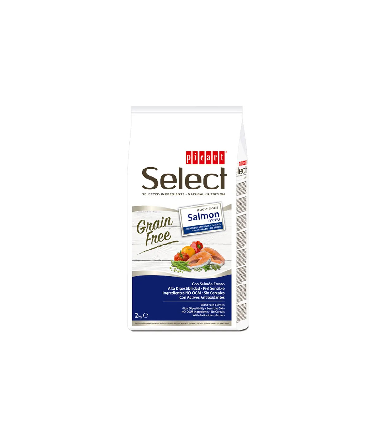Picart Select Grãos Grátis Salmão 2KG - Cães adultos